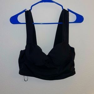 West of Mel rose black corset tank